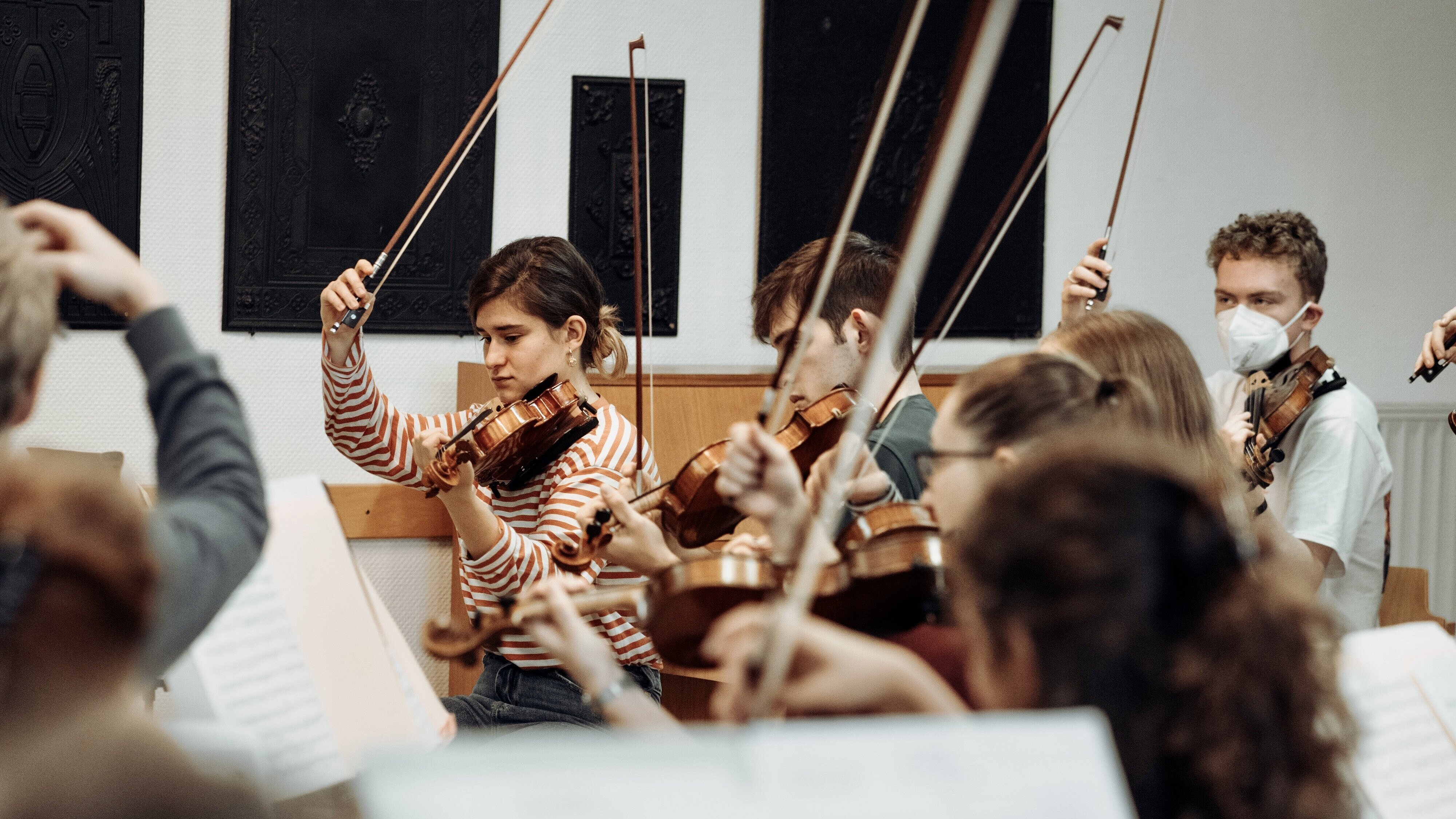 Das Amici Orchester in der Probe, Foto: Max Börner